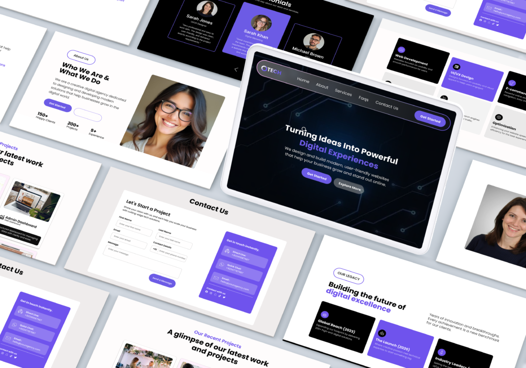 06 isometric website mockup