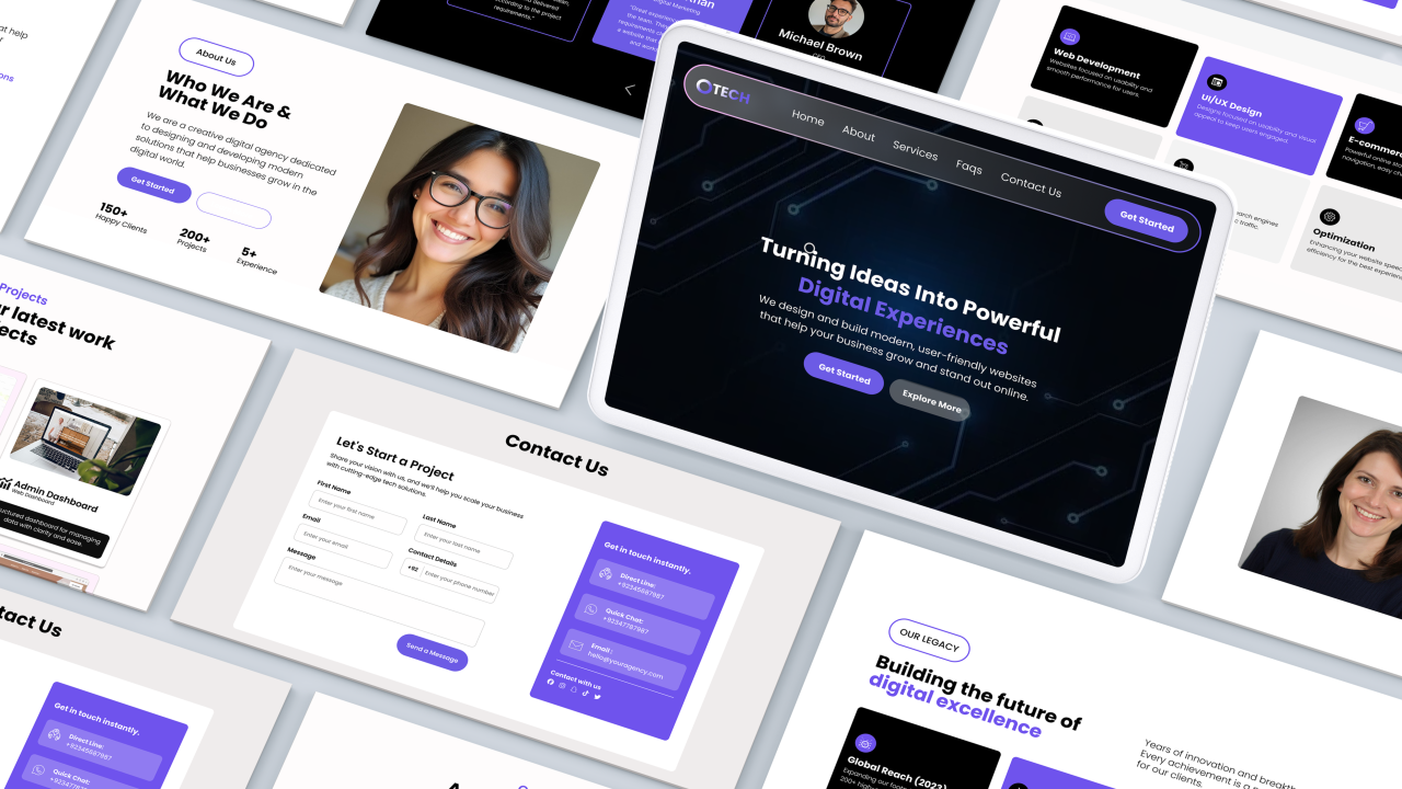 06 isometric website mockup
